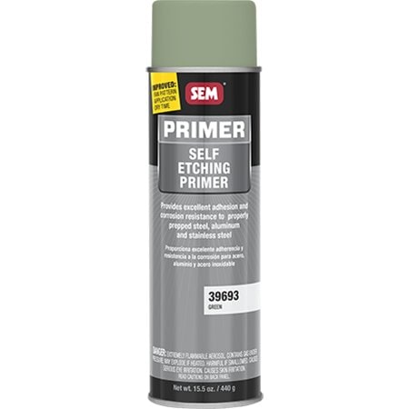 Sem Products Primer Self-Etching . Green, 15.5 Oz, Aerosol SE39693